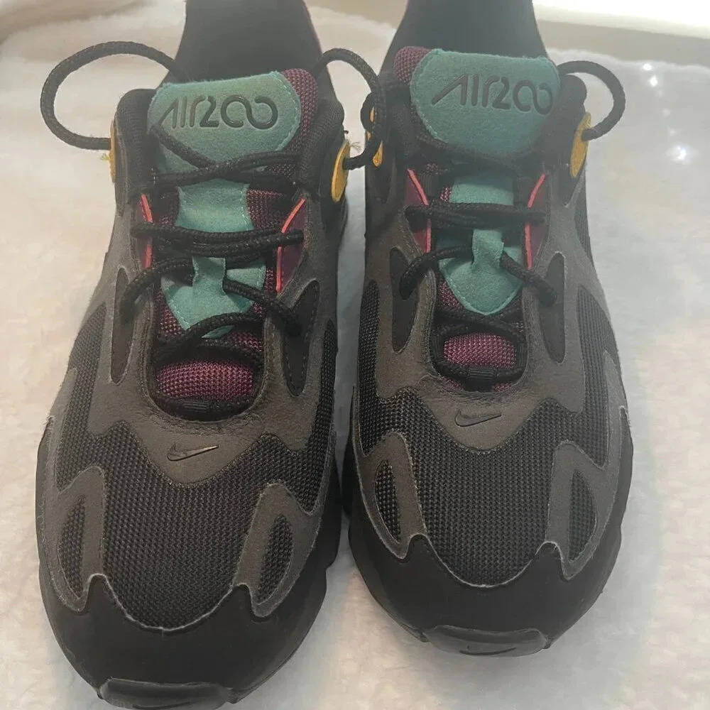 Nike Air Max 200 Black Athletic Sneakers Men’s Size 8.5 Shoes - Picture 1 of 5